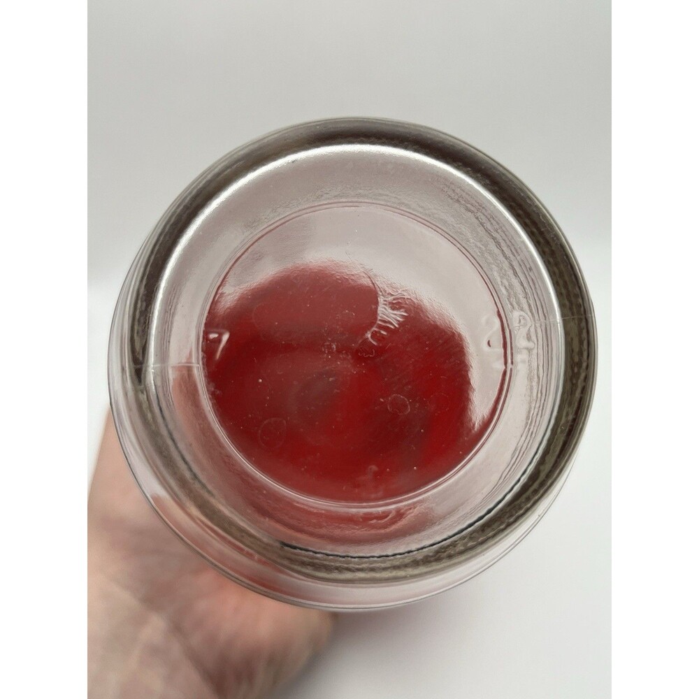 Vintage 1970s Glass Canister Jar Red Screw Lid Anchor Hocking Measurements 32 oz - Picture 6 of 7